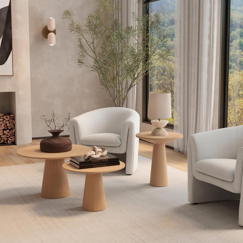 Alpine Furniture - Cove 20in End Table, Natural - 3859NAT-20 veiw 6