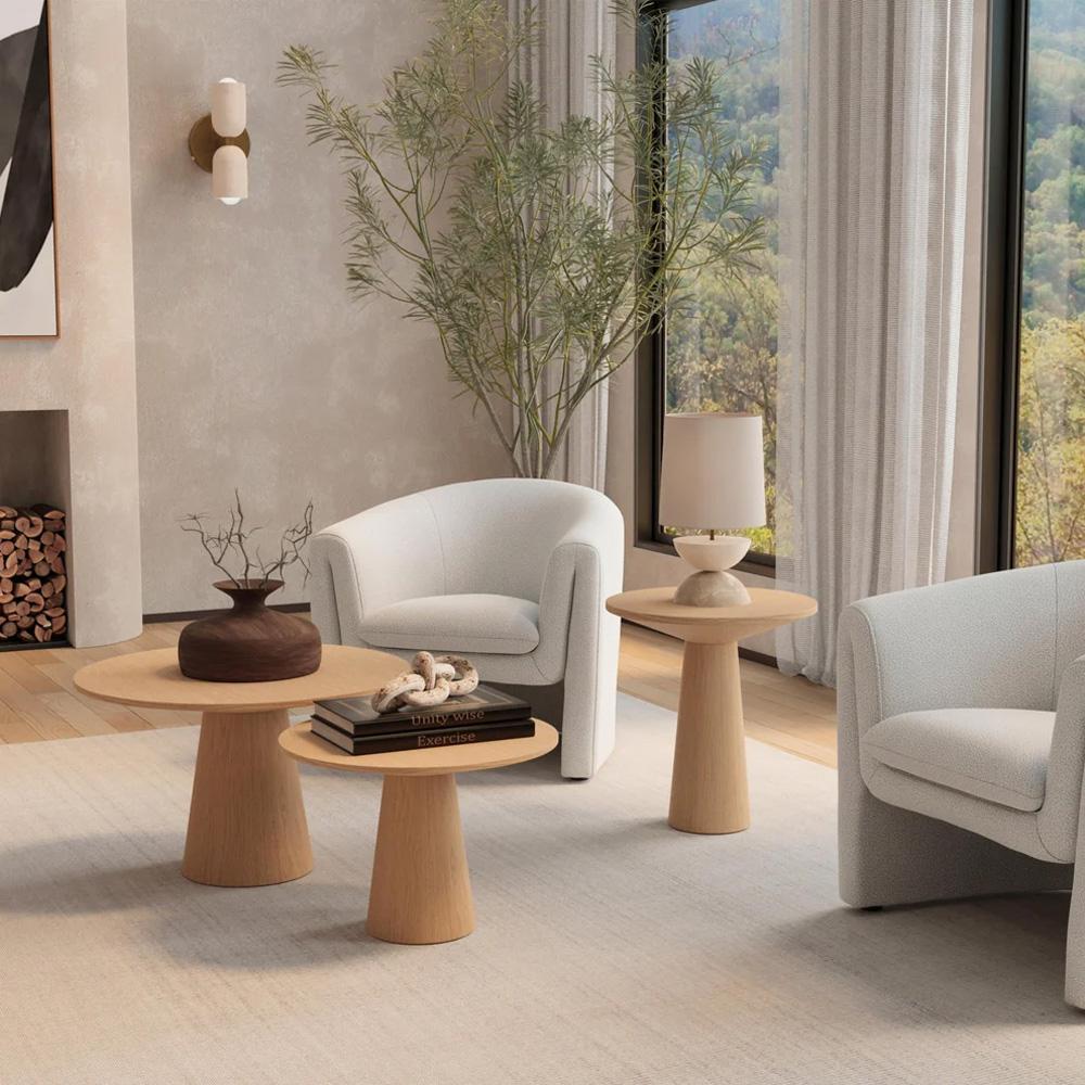 Alpine Furniture - Cove 22in Coffee Table, Natural - 3859NAT-22 veiw 4