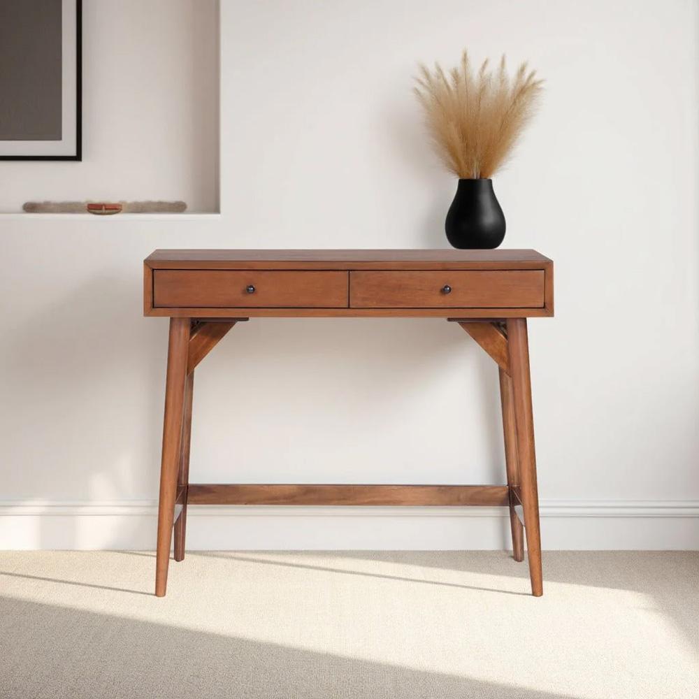 Alpine Furniture - Flynn Mini Desk, Chestnut - 966-95 veiw 6