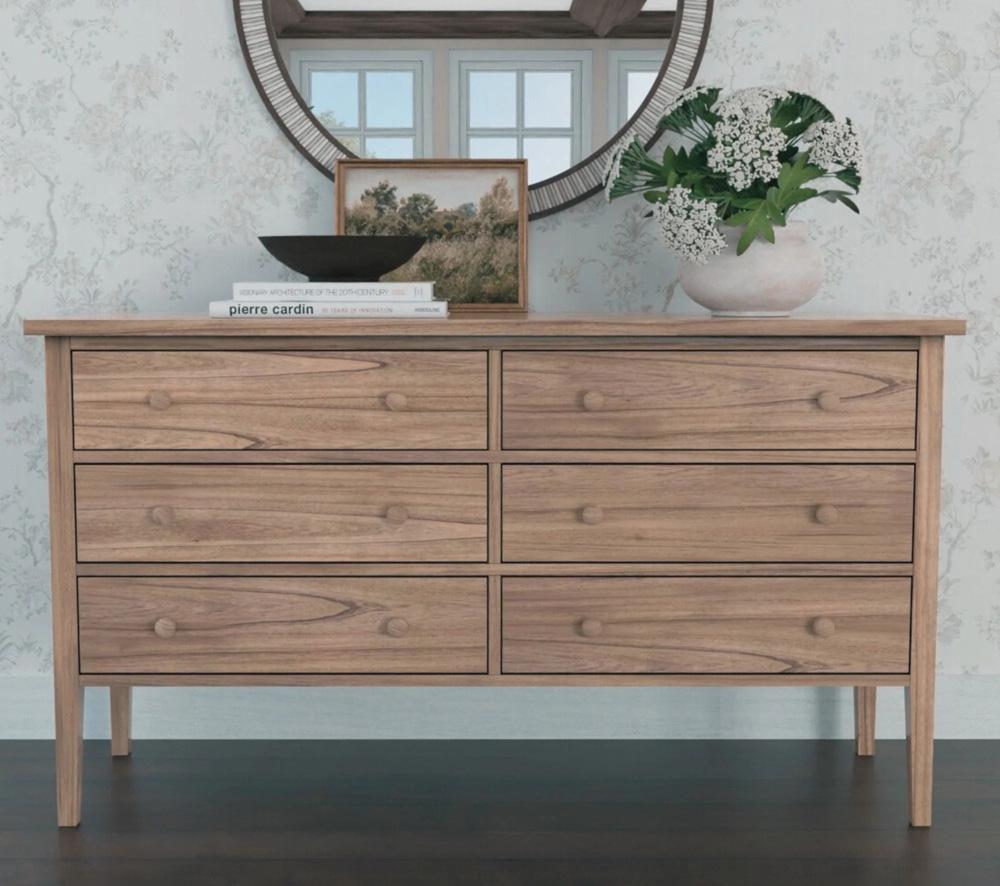 Alpine Furniture - Palmer Dresser, Natural - 2311-03 veiw 7