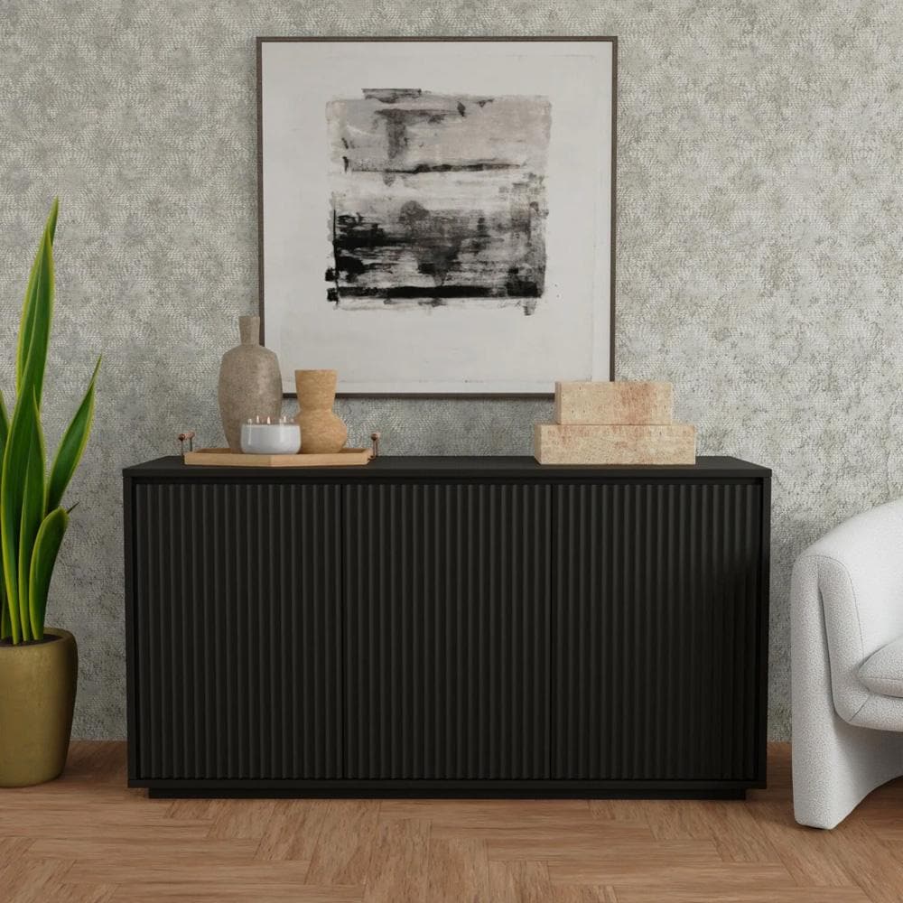 Origins by Alpine - Blanca Sideboard, Black - 8500BLK-64 veiw 5