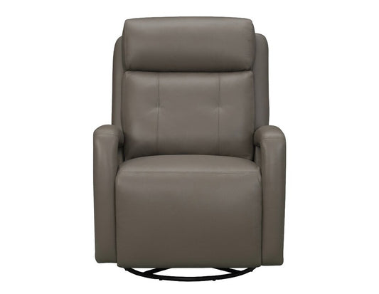 BarcaLounger - Gilbert Power Swivel Glider Recliner w/Power Head Rest & Power Lumbar in Lynn Smokey Gray - 8PHL1483373893 veiw 2