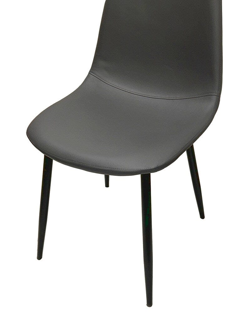 Sunset Trading - Leda Dining Chairs (Set of 2) - Charcoal Grey/Matte Black Legs - CR-K5338-01-2 veiw 6