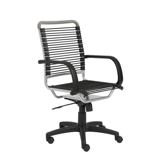 Euro Style - Bungie High Back Office Chair, Black/Aluminum - 02556 veiw 2
