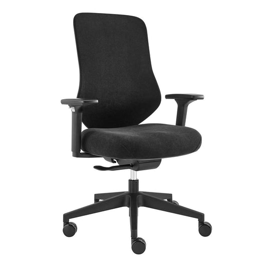 Euro Style - Jeppe Office Chair, Black - 10632-BLK veiw 2