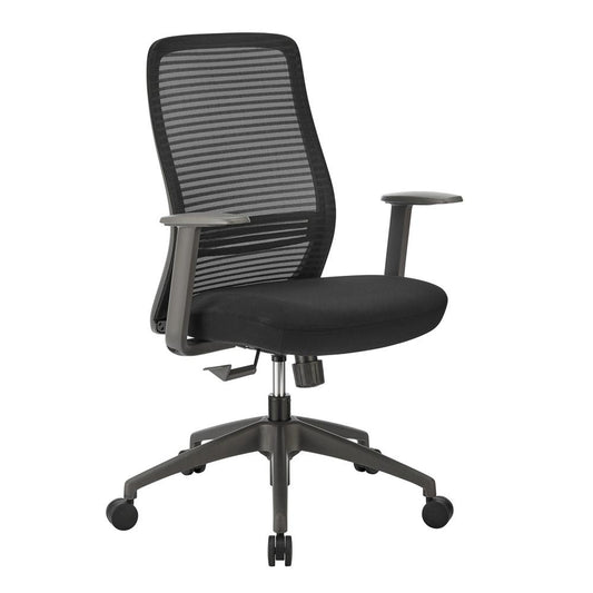 Euro Style - Kasper Mesh Back Office Chair, Black - 72001-BLK veiw 2