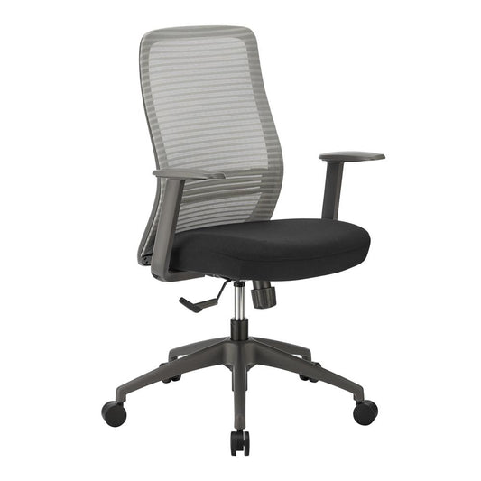Euro Style - Kasper Mesh Back Office Chair, Gray/Black - 72001-GRY veiw 2