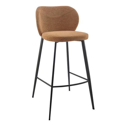 Euro Style - Markus Bar Stool, Rust/Black - 17256-RUST veiw 2