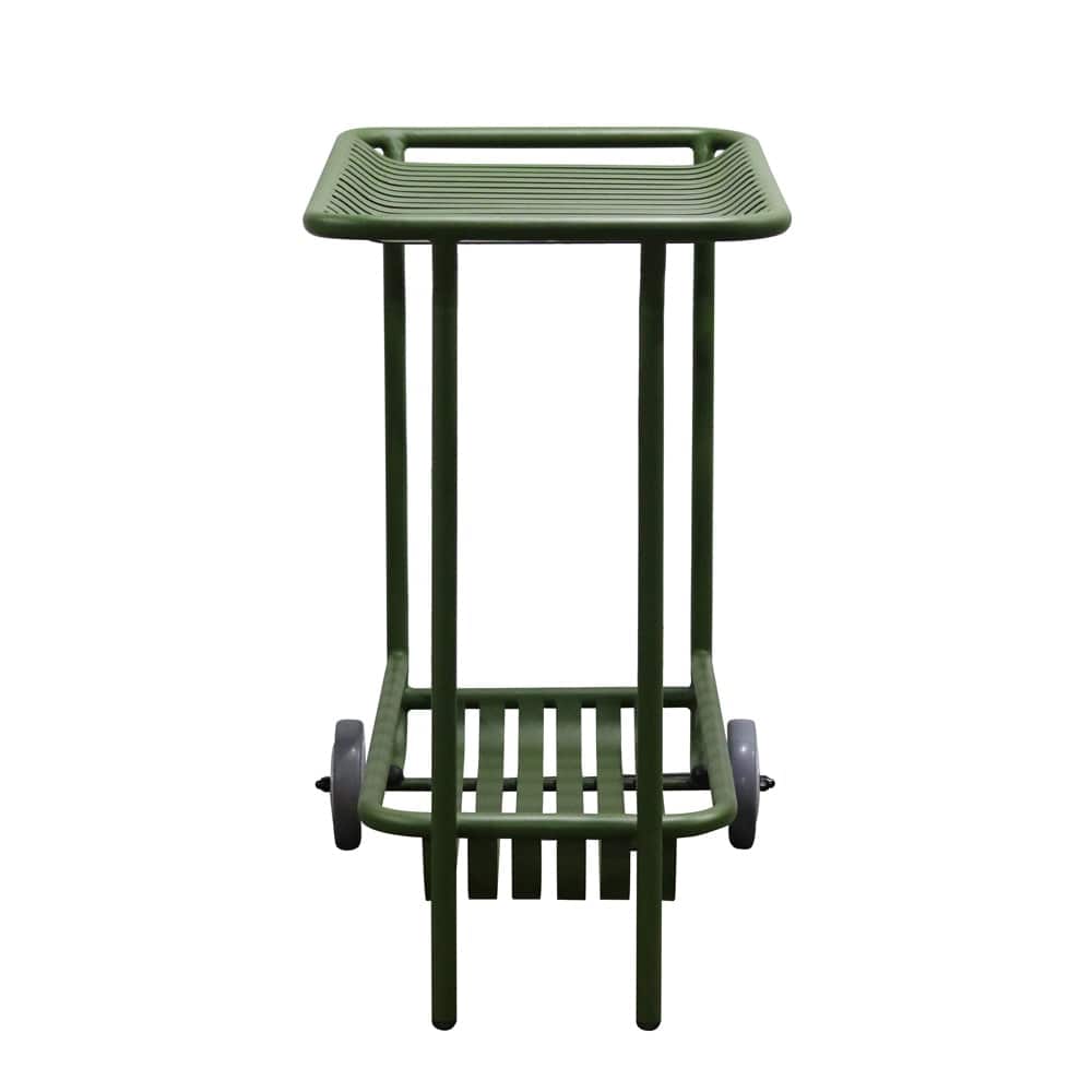 Euro Style - Enid 32inW Outdoor Cart, Dark Green - 90780-DKGRN veiw 5