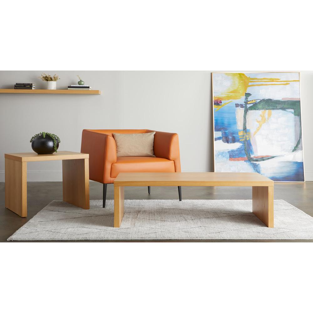 Euro Style - Abby 47inW Coffee Table, Oak - 09704-OAK veiw 6