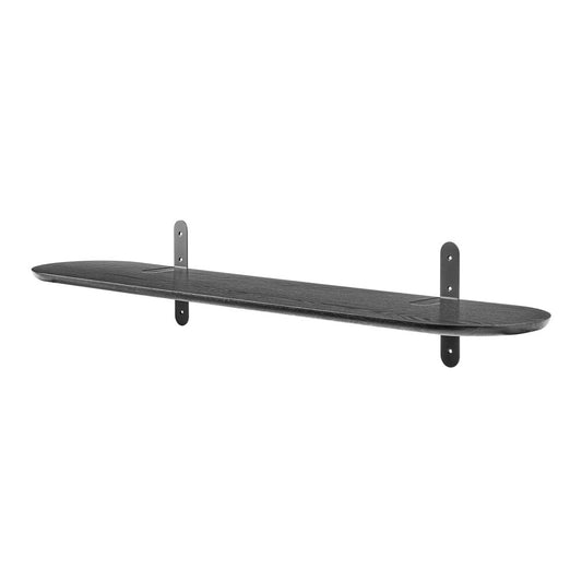 Euro Style - Catalina 47inW Floating Shelf, Black - 90954-BLK veiw 2