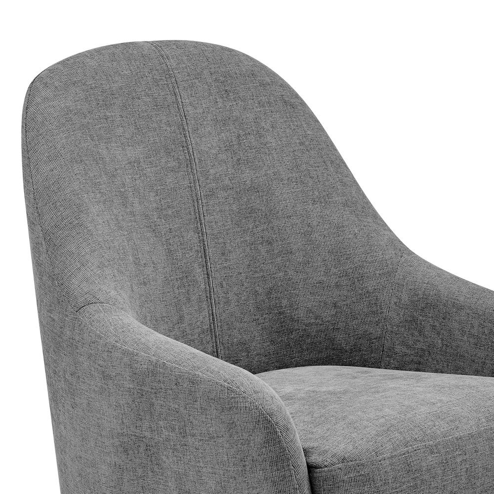 Euro Style - Selene Lounge Chair, Gray/Black Chrome Steel - 94274-GRY veiw 6