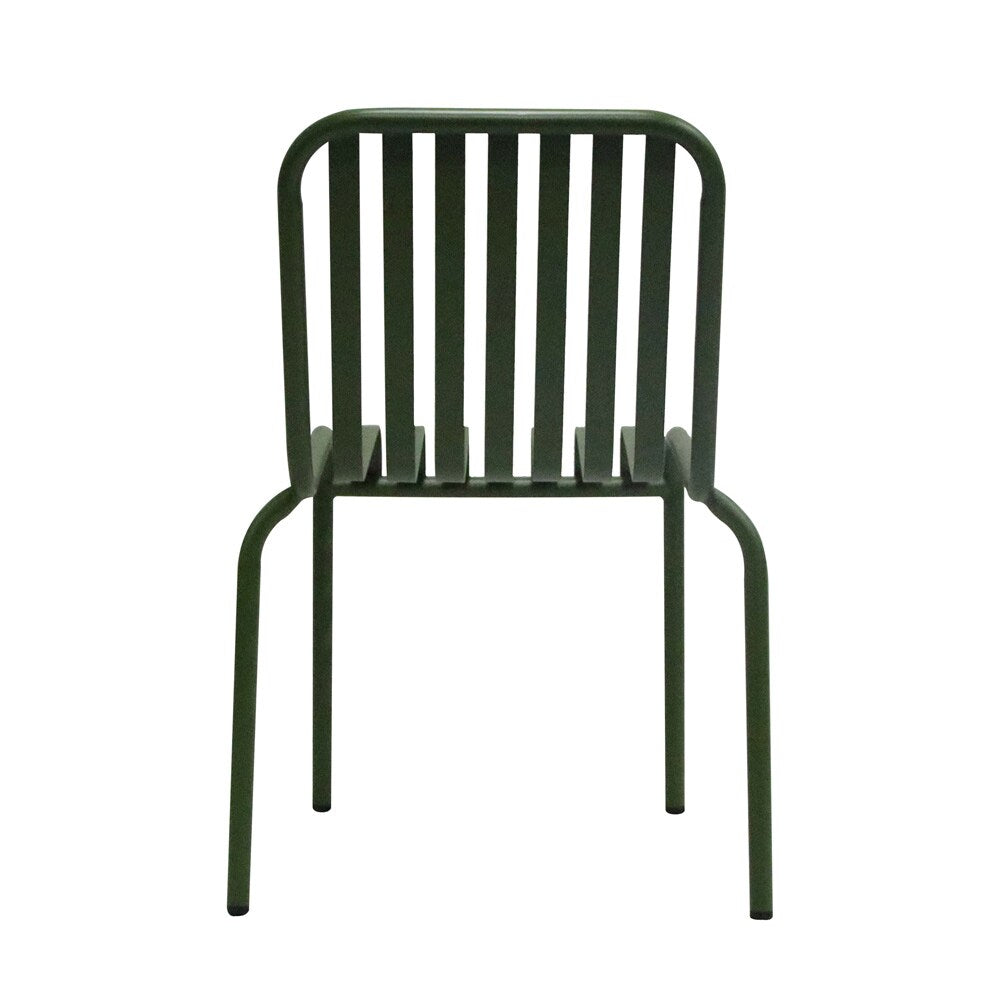 Euro Style - Enid Stackable Outdoor Side Chairs, Dark Green - Set of 2 - 90730-DKGRN veiw 6