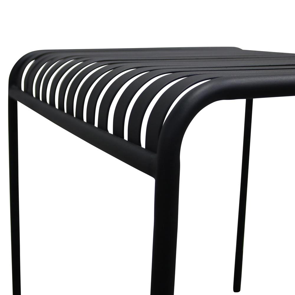 Euro Style - Enid Outdoor Table, Black - 90734-BLK veiw 6