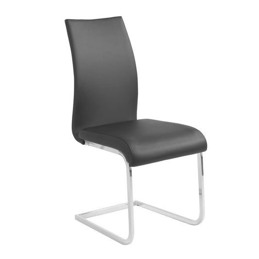 Euro Style - Epifania Dining Chairs, Black/Chrome - Set of 2 - 05093BLK-MP2 veiw 2