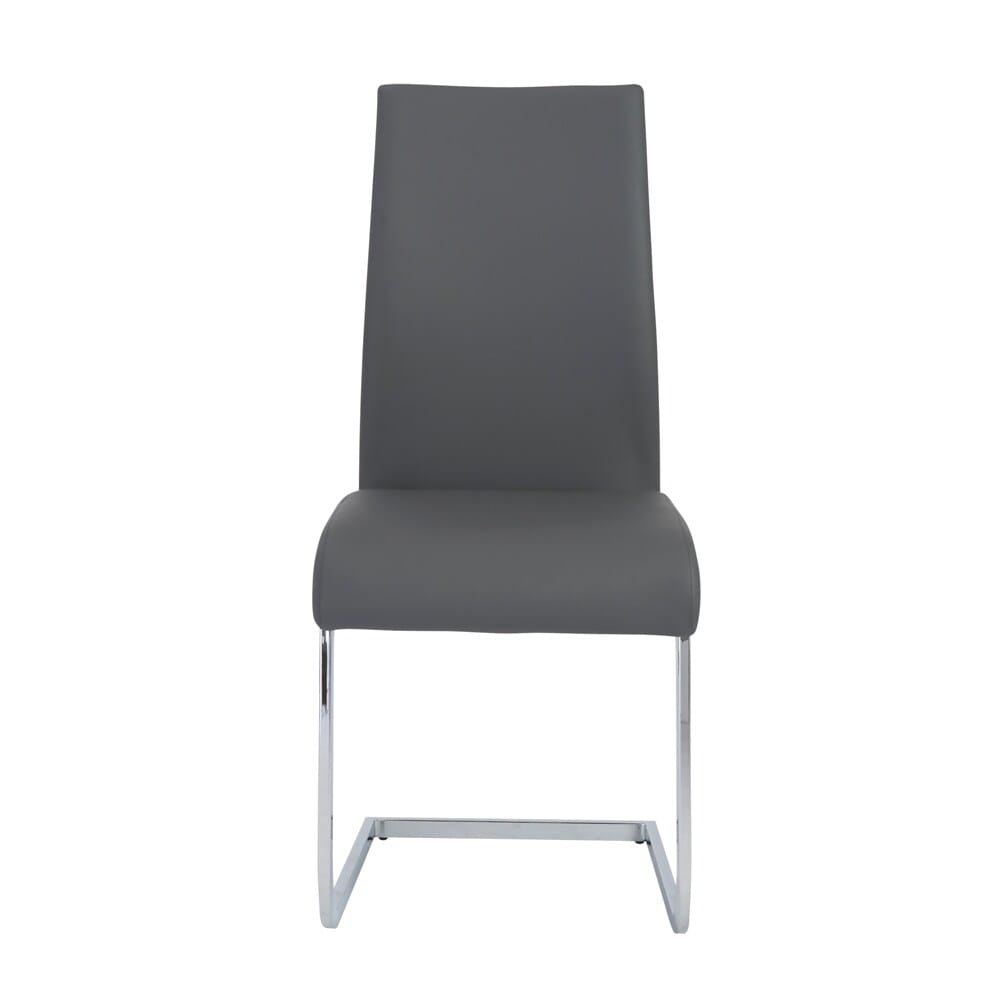 Euro Style - Epifania Dining Chairs, Gray/Chrome - Set of 4 - 05093GRY veiw 5