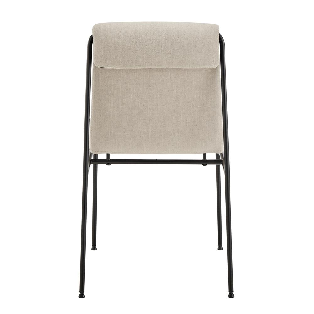 Euro Style - Ludvig Fabric Side Chairs, Tan/Black - Set of 2 - 80078TAN veiw 6