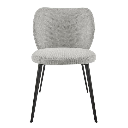 Euro Style - Markus Fabric Side Chairs, Light Gray/Black - Set of 2 - 17252-LTGRY veiw 2