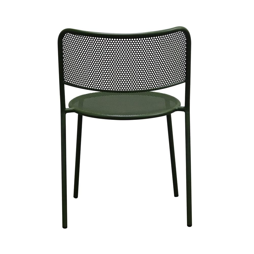 Euro Style - Nansen Stackable Outdoor Side Chairs, Dark Green - Set of 2 - 90770-DKGRN veiw 6
