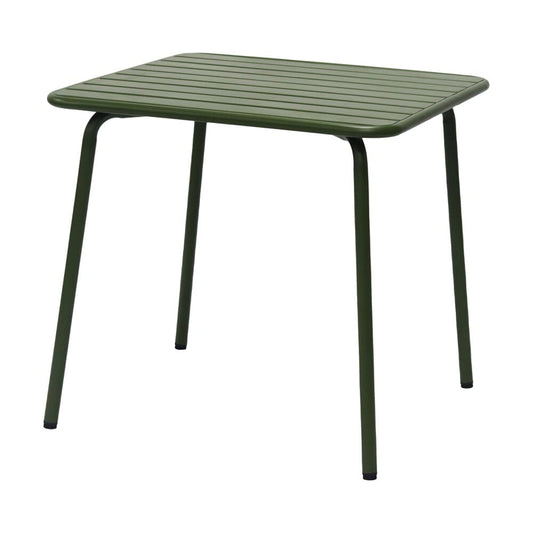 Euro Style - Rosco 32inW Outdoor Square Table, Dark Green - 90861-DKGRN veiw 2