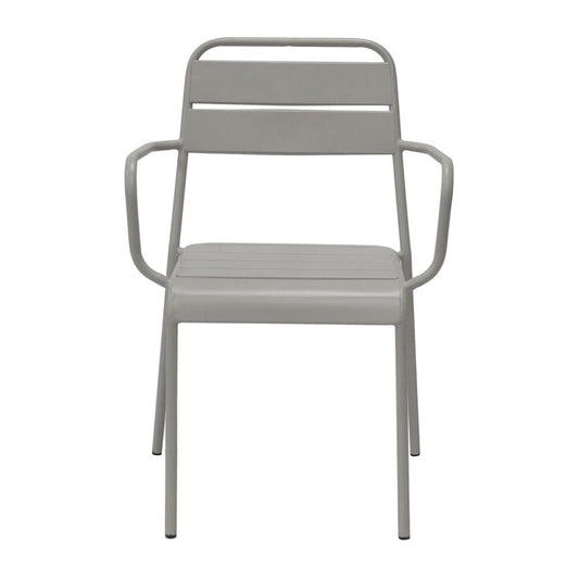 Euro Style - Rosco Stackable Outdoor Armchairs, Oyster Gray - Set of 2 - 90865-OYSGRY veiw 2