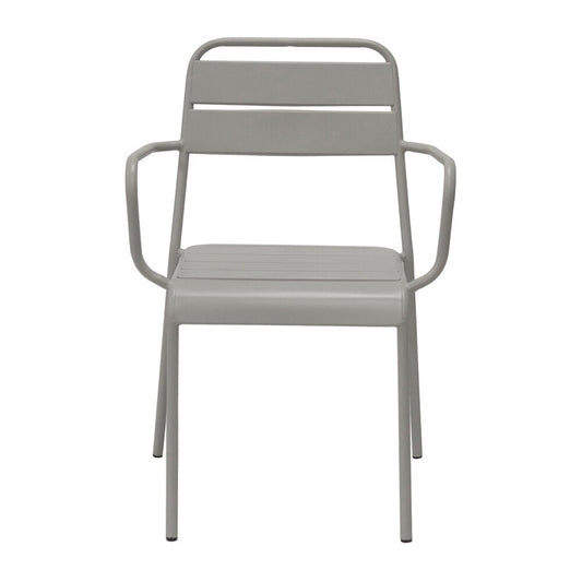 Euro Style - Rosco Stackable Outdoor Armchairs, Oyster Gray - Set of 2 - 90865-OYSGRY veiw 2