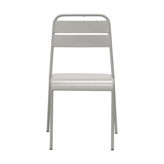 Euro Style - Rosco Stackable Outdoor Side Chairs, Oyster Gray - Set of 2 - 90867-OYSGRY veiw 2