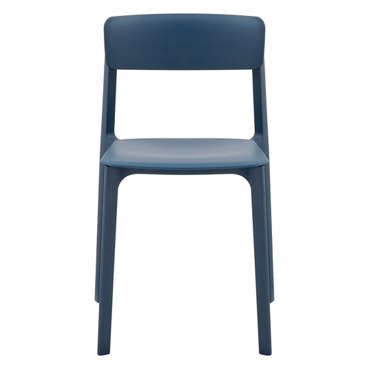 Euro Style - Tibo Stackable Outdoor Side Chairs, Blue - Set of 2 - 80074-BLU veiw 2