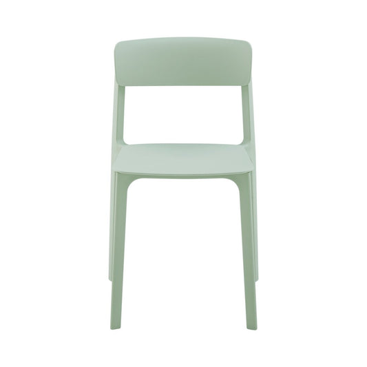 Euro Style - Tibo Stackable Outdoor Side Chairs, Mint - Set of 2 - 80074-MNT veiw 2