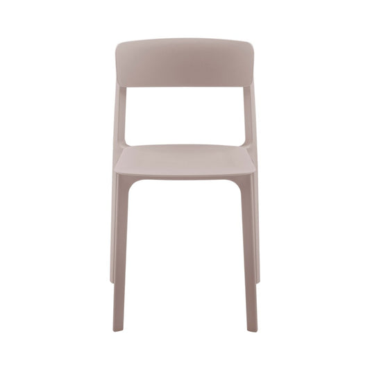 Euro Style - Tibo Stackable Outdoor Side Chairs, Taupe - Set of 2 - 80074-TPE veiw 2