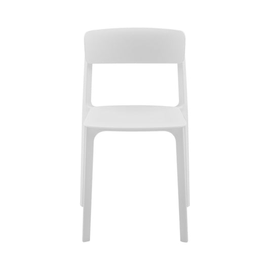 Euro Style - Tibo Stackable Outdoor Side Chairs, White - Set of 2 - 80074-WHT veiw 2