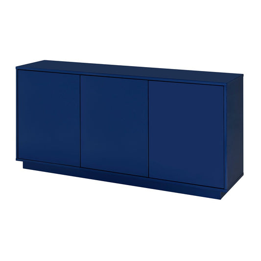 Euro Style - Tresero 65inW Sideboard, High Gloss Deep Blue - 90644-BLU veiw 2