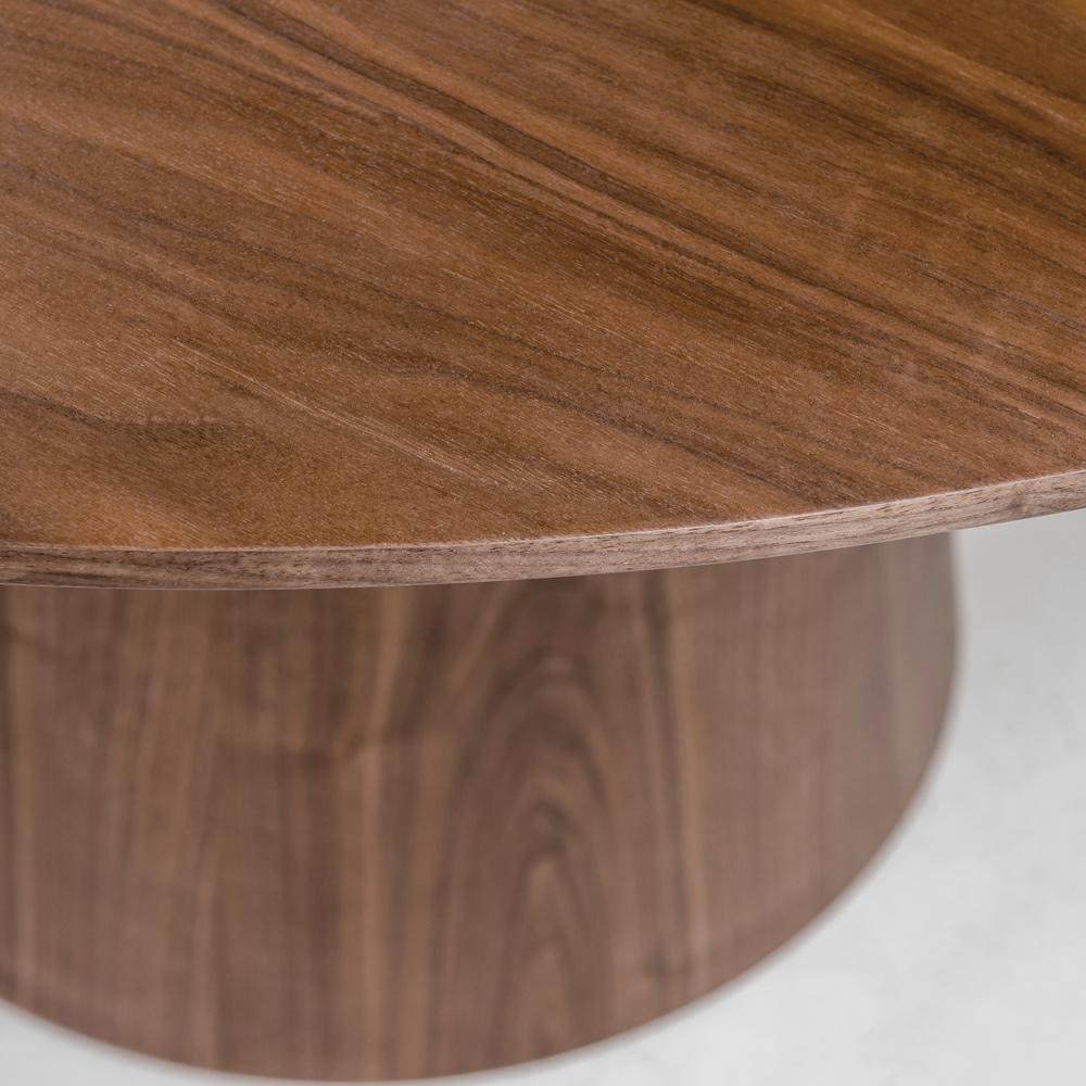 Euro Style - Wesley 53inW Round Dining Table, Walnut - 38656WAL-KIT veiw 3