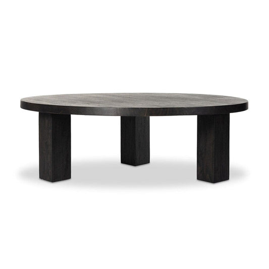 Four Hands - Harmon - Mesa Round Coffee Table - Ebony Parawood - 234698-002 veiw 2