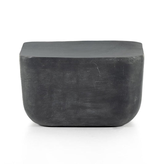 Four Hands - Marlow - Basil Square Outdoor End Table - Aged Grey - 229989-001 veiw 2