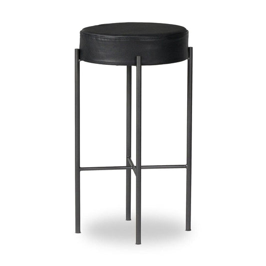 Four Hands - Sevilla - Nocona Bar Stool - Black Leather - 226810-022 veiw 2