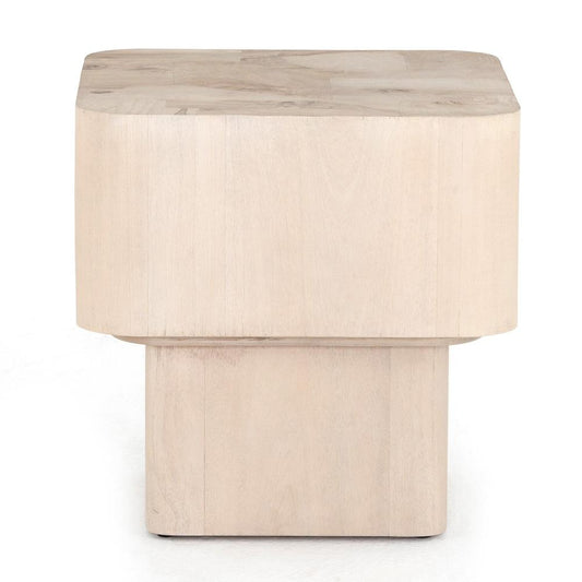 Four Hands - Wesson - Blanco End Table - Bleached Burl - 224809-001 veiw 2