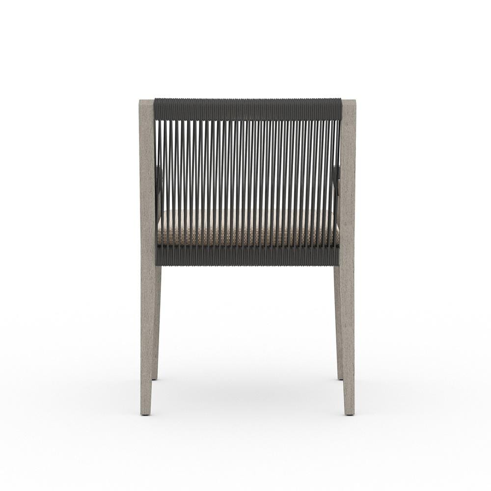 Four Hands - Solano - Sherwood Outdoor Dining Armchair, Weathered Grey - Faye Sand - 223831-010 veiw 5