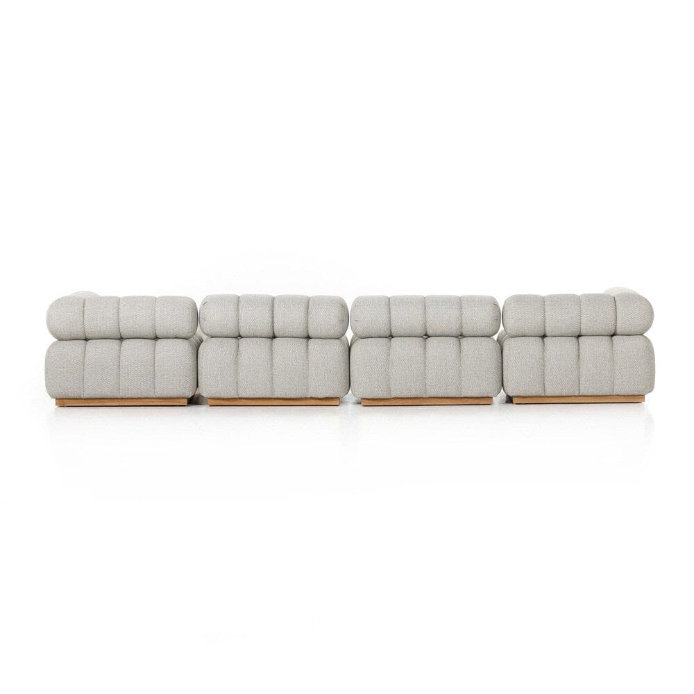 Four Hands - Solano - Roma Outdoor 4-Piece Sectional - Faye Ash - 230027-001 veiw 5