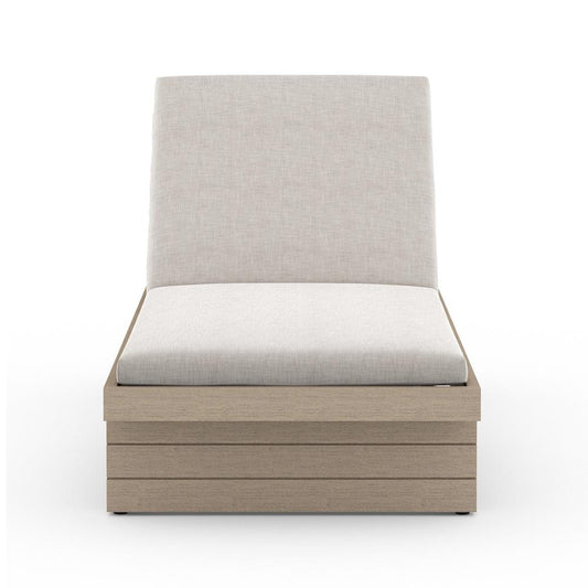 Four Hands - Solano - Leroy Outdoor Chaise - Washed Brown - Venao Grey - 223214-003 veiw 2