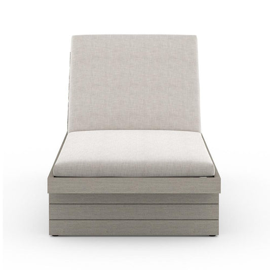 Four Hands - Solano - Leroy Outdoor Chaise - Weathered Grey - Venao Grey - 223214-007 veiw 2