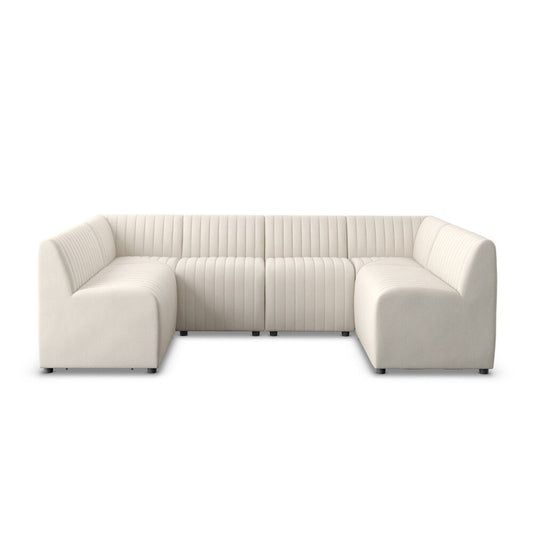 Four Hands - Grayson - Augustine Dining Banquette, U Shape - Capri Oatmeal - 231701-001 veiw 2