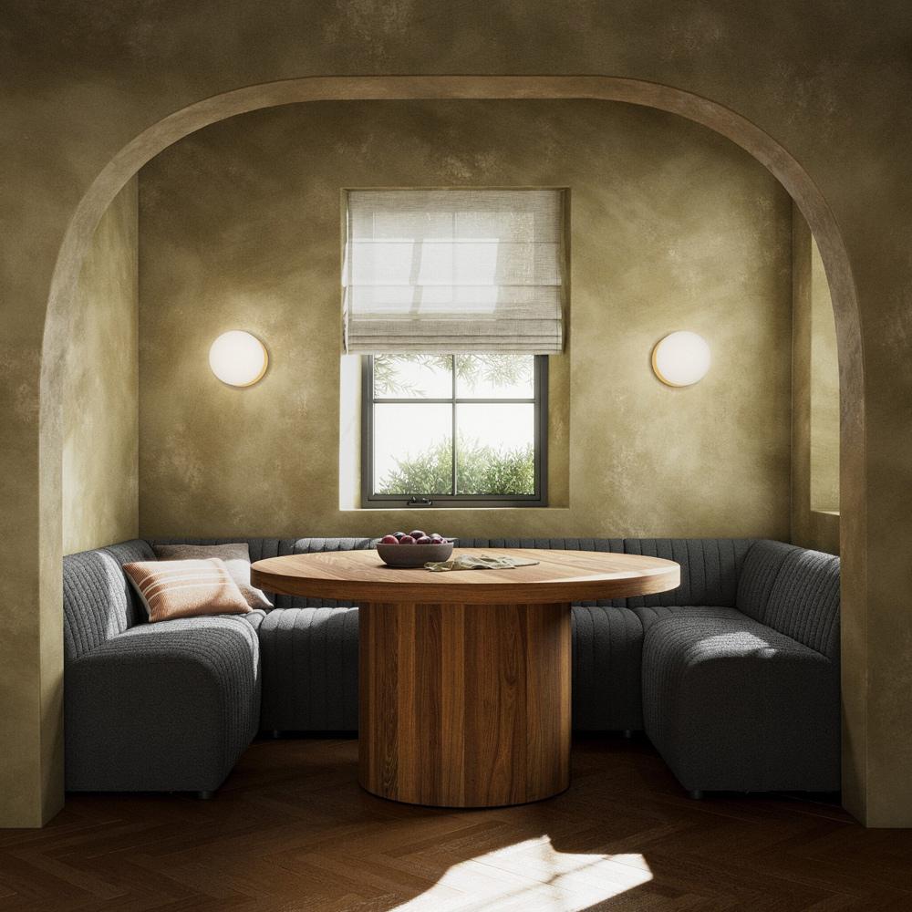 Four Hands - Grayson - Augustine Dining Banquette, U Shape - FIQA Boucle Charcoal - 231703-003 veiw 4