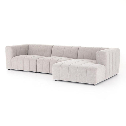 Four Hands - Grayson - Langham Channeled 3-Piece Sectional - Napa Sandstone - 225832-001 veiw 2