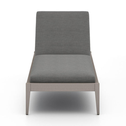 Four Hands - Solano - Sherwood Outdoor Chaise, Weathered Grey - Venao Charcoal - 226912-007 veiw 2