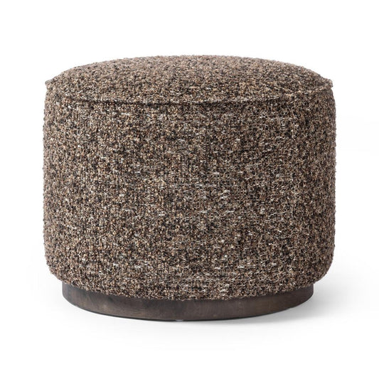 Four Hands - Westgate - Sinclair Round Ottoman - Ivan Granite - 106074-018 veiw 2