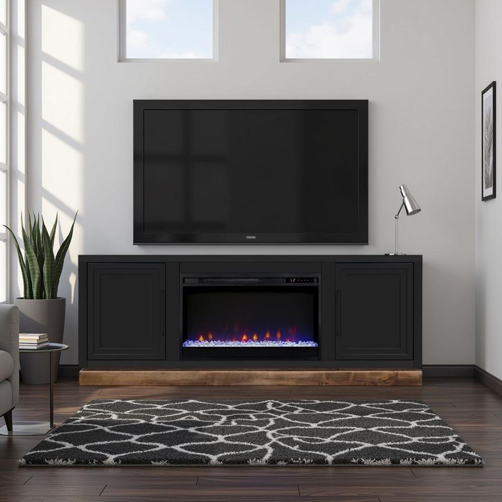 Legends Furniture - Nora 64 inch Fireplace TV Stand in Black and Whiskey - NO5210.SWK veiw 5