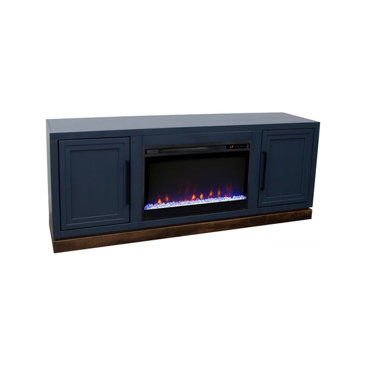 Legends Furniture - Nora 64 inch Fireplace TV Stand in Blue Denim and Whiskey - NO5210.BWK veiw 2