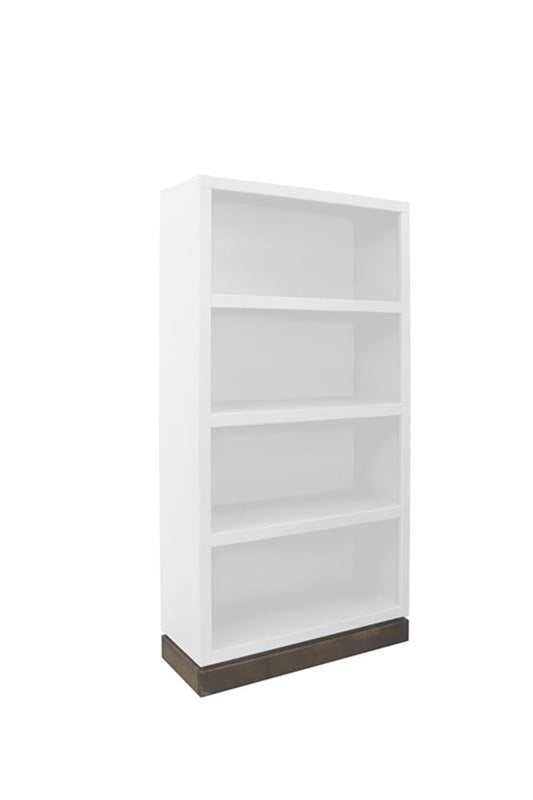 Legends Furniture - Nora Modular 60 inch High Bookshelf in Jasmine Whitewash and Barnwood - NO6860.BJW veiw 2
