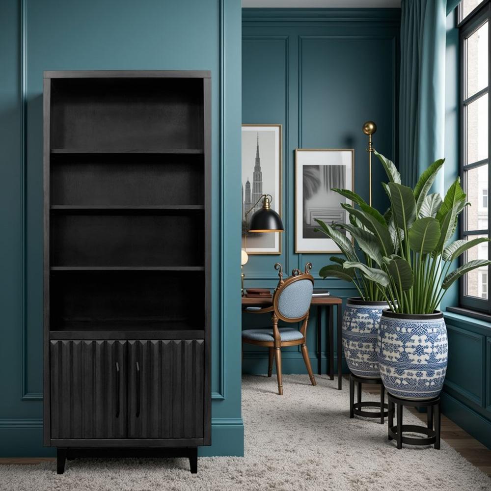 Legends Furniture - Radiance 78 inch High Bookcase Pier in Black - RA3201.SLS veiw 7
